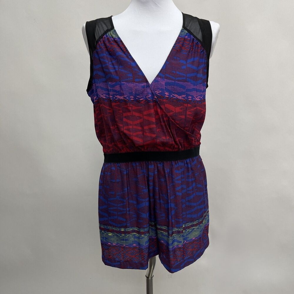 Silence + Noise Short‎ Jumper Romper Junior's L Red Black Blue Pink Sleeveless
